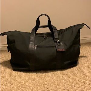 TUMI Black Ballistic Nylon Duffel Bag